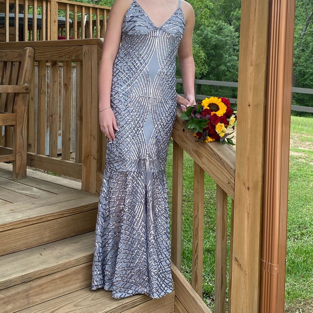 Silver/Gray Dress - Picture 4 of 5